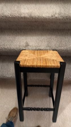 Pottery barn, wicker, and black stools $50 each