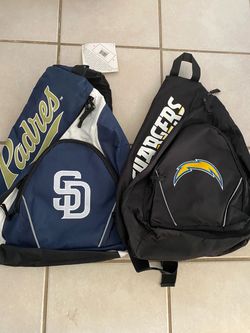Brand New Padres Chargers Sling Bags !! Lot Sale for 2 and Both !!
