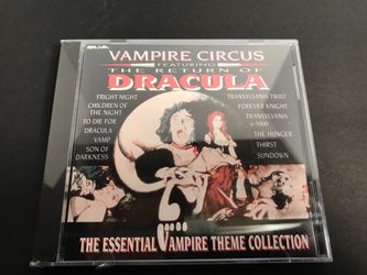 Vampire circus Dracula cd of movies.