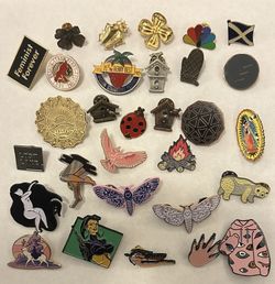 Colorful Enamel Pin Collection (30 Pins)
