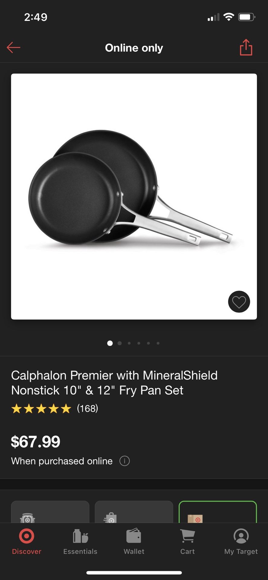 Calphalon Premier With Mineralshield Nonstick 10 Fry Pan : Target