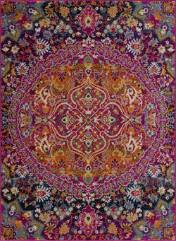 Burnt Orange Ojus Area Rug