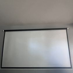 HD Projector With Roll Down Screen 
