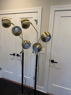Pottery Barn floor lamps - 68”