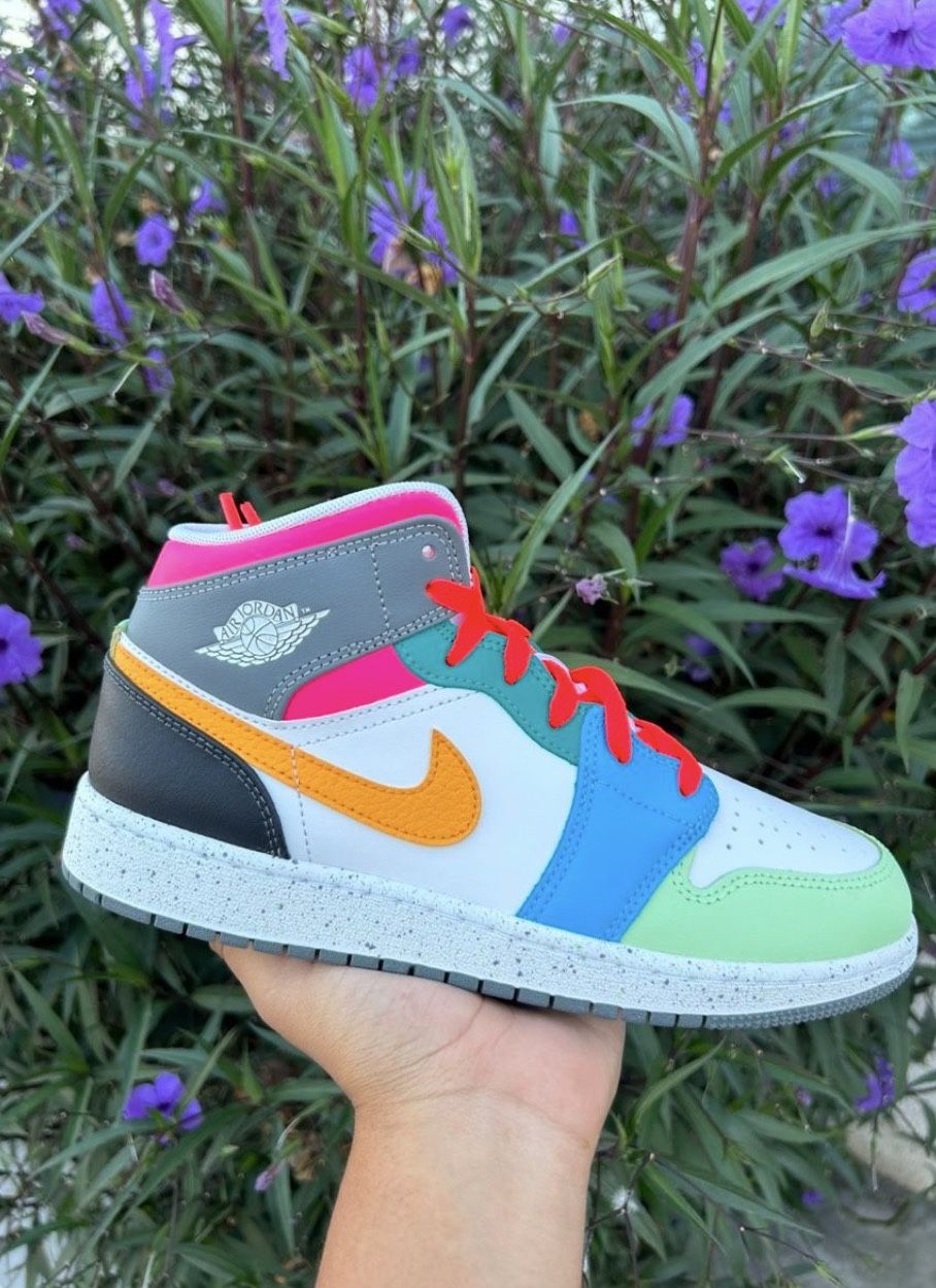 Jordan 1 Mid SE Multicolor (GS)