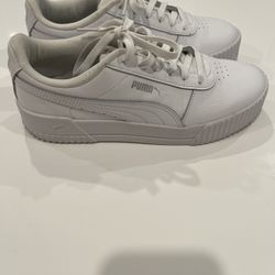 puma carina 2.0 women white sneaker size 8