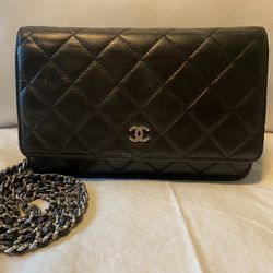 Chanel Wallet on Chain Quilted Lambskin Black
