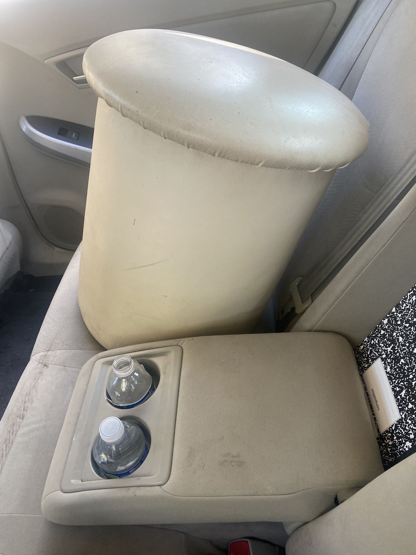 Small Leather Seat Foot Stool