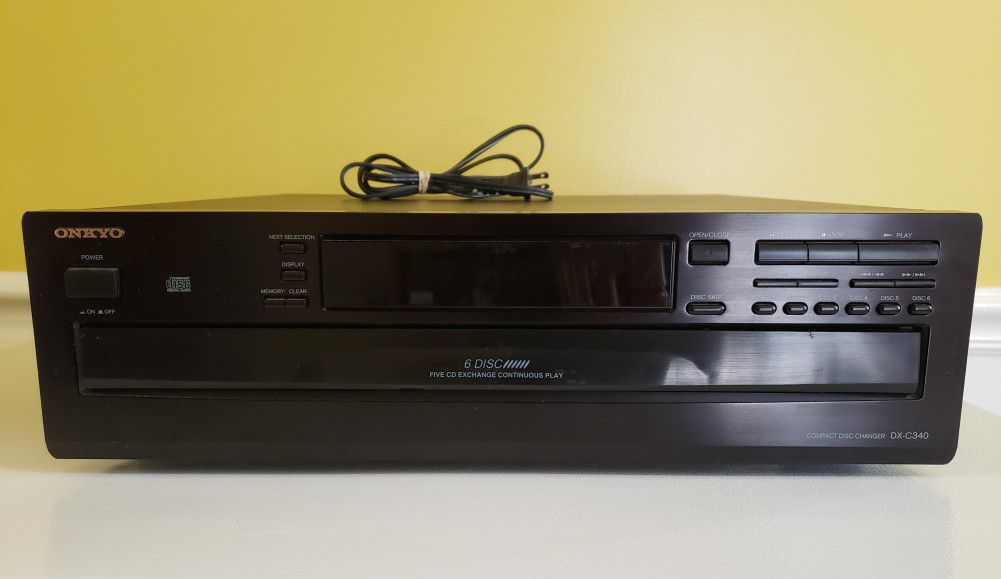 ONKYO DX-C340 6 CD Changer Unit *NO REMOTE (TESTED) 