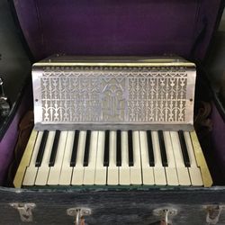 Antique Geib Accordion with Case