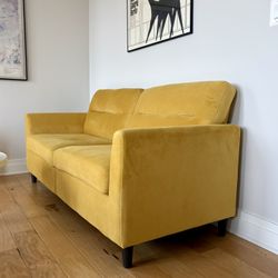Perfect Yellow Couch for Small Spaces