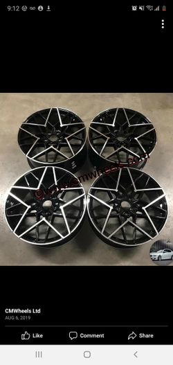 new m3 rims one needs repair rest are great asking 450.00 great deal