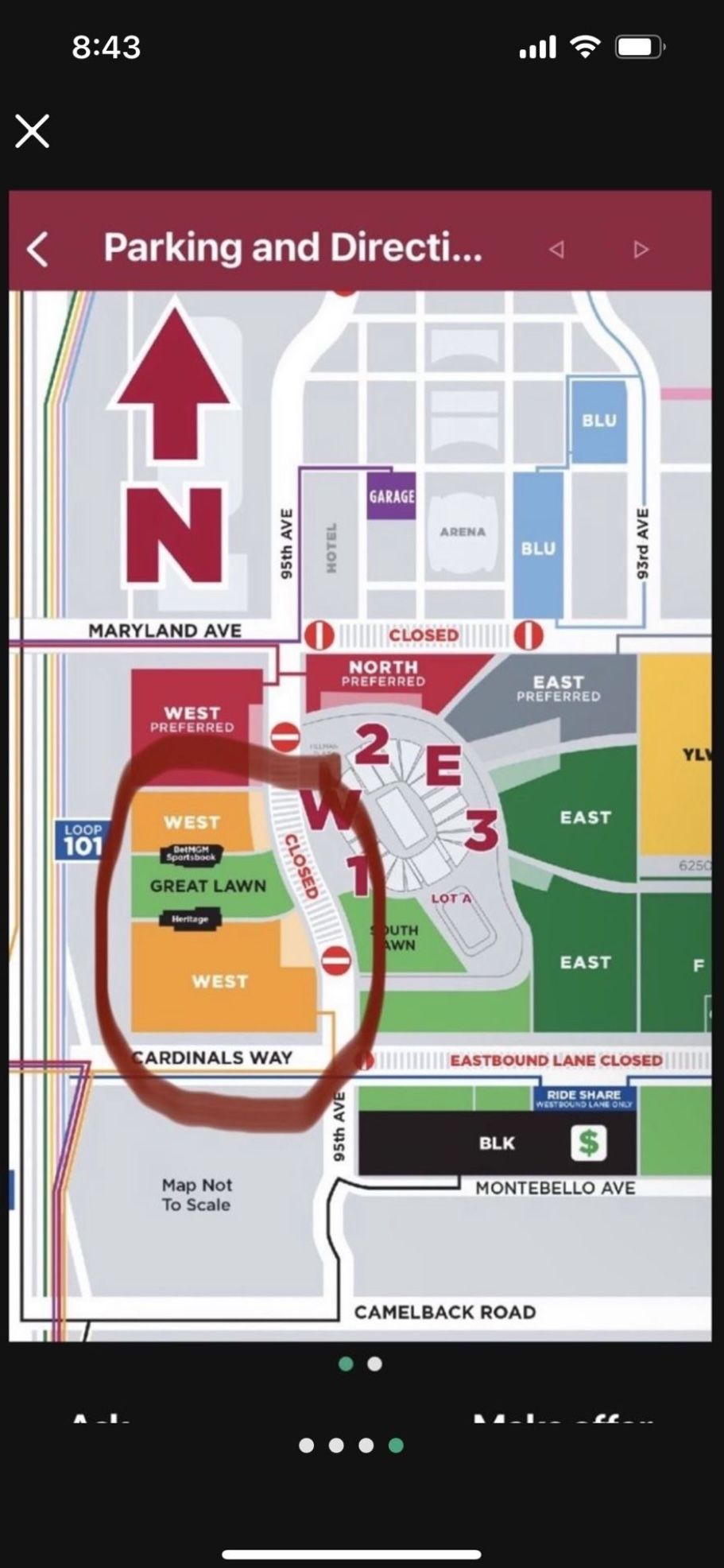 49ers at Cardinals ((Orange Parking))