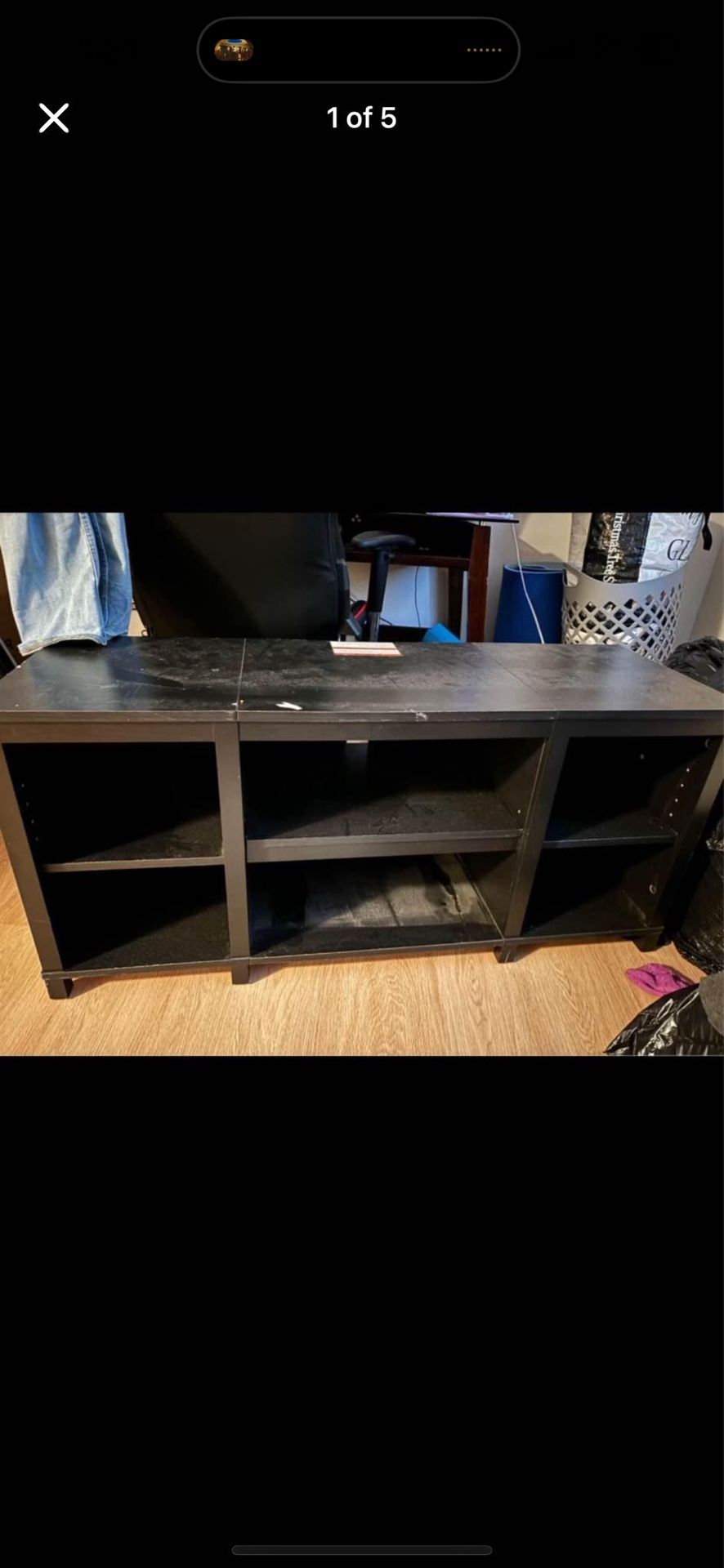 Black TV Stand