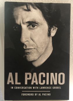 Al Pacino In Conversation With Lawrence Grobel Hardcover Book
