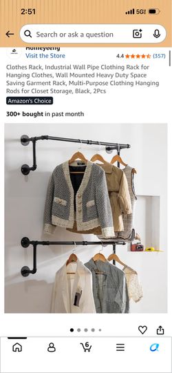 Super cool clothes hanging option for your home or your business even your office at work this is a two pack