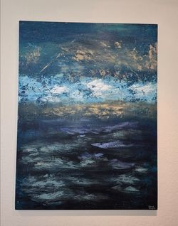 Colorful Ocean-themed Canvas Wall Art
