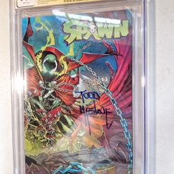 Spawn Todd Mcfarlane Signed Exclusives SDCC Wondercon 9.8