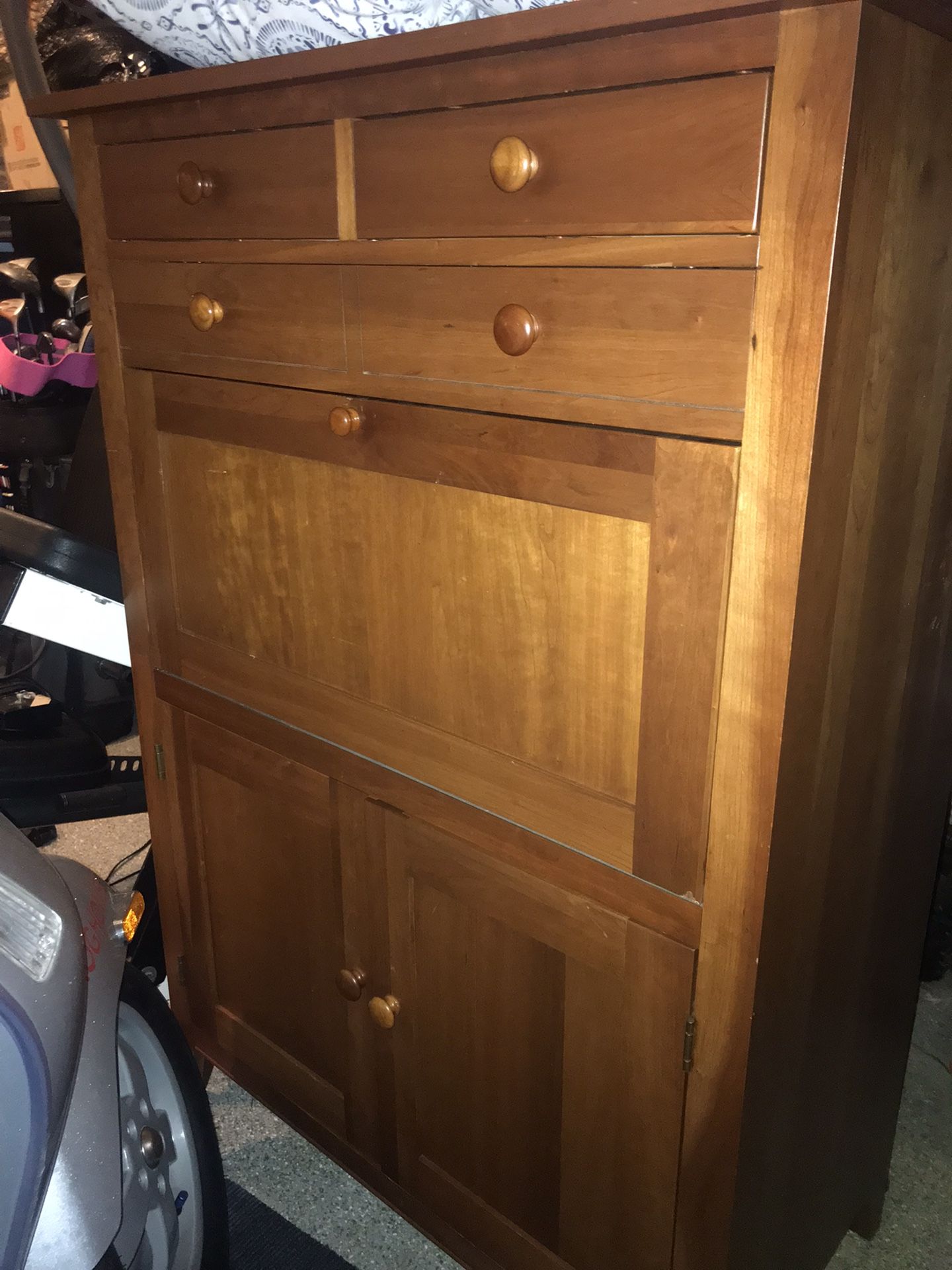 Ethan Allen Secretary Credenza Desk Dresser Bedroom Office