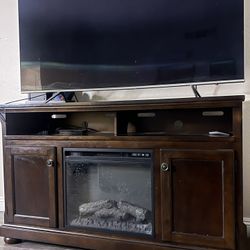 Tv Stand With Fire Place! 
