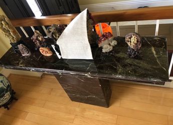 Marble console table