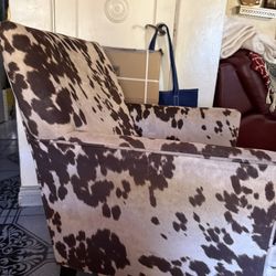Beautiful Cow print Accent Chair 