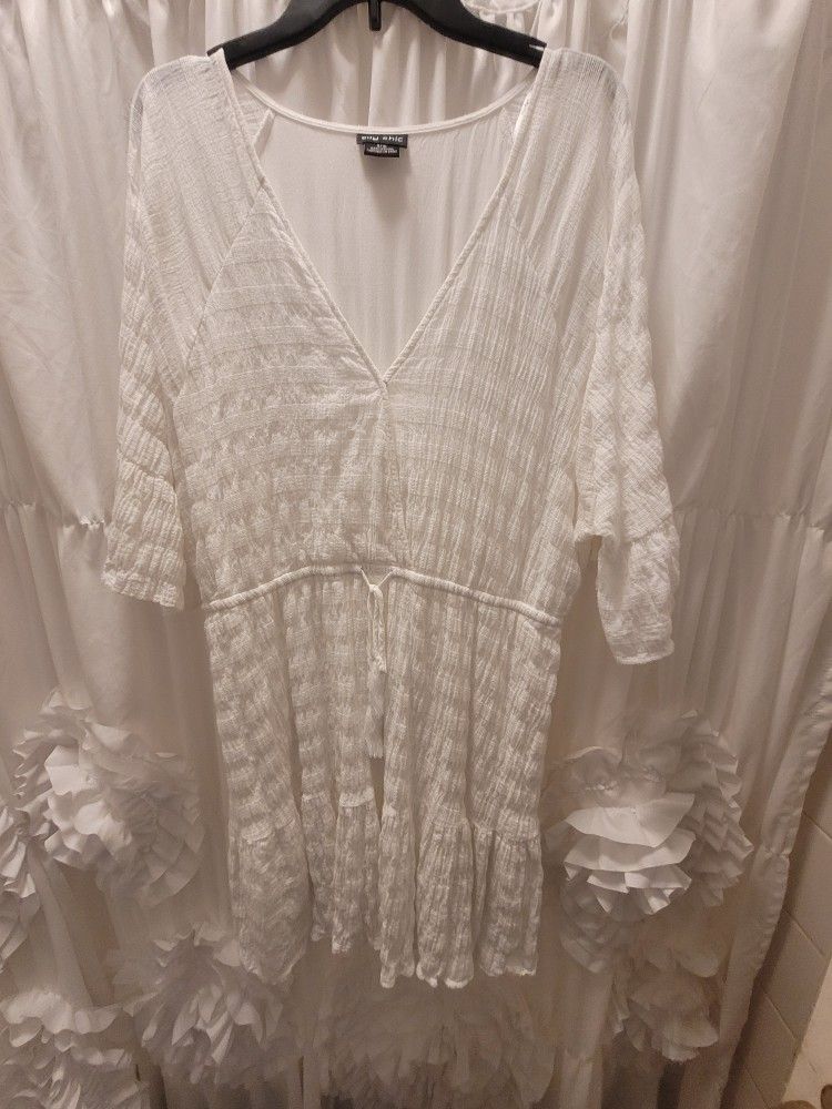 Boho White City Chic Dress