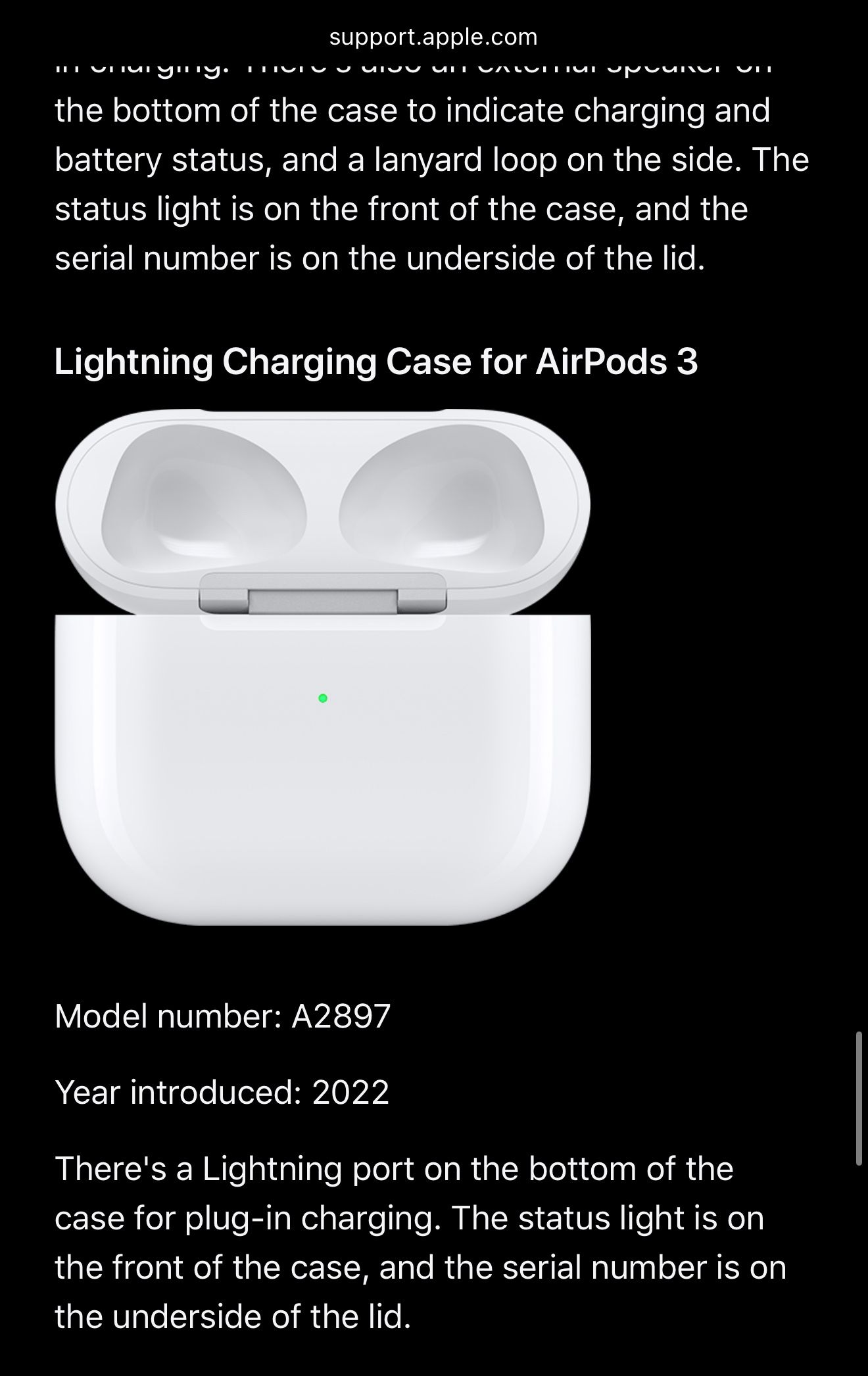 Apple AirPods 3 - CASE ONLY