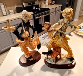 (2) Clown Figurines.  Like New.  $30 For Both 