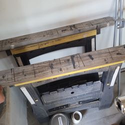 Two Adjustable Sawhorse Stands