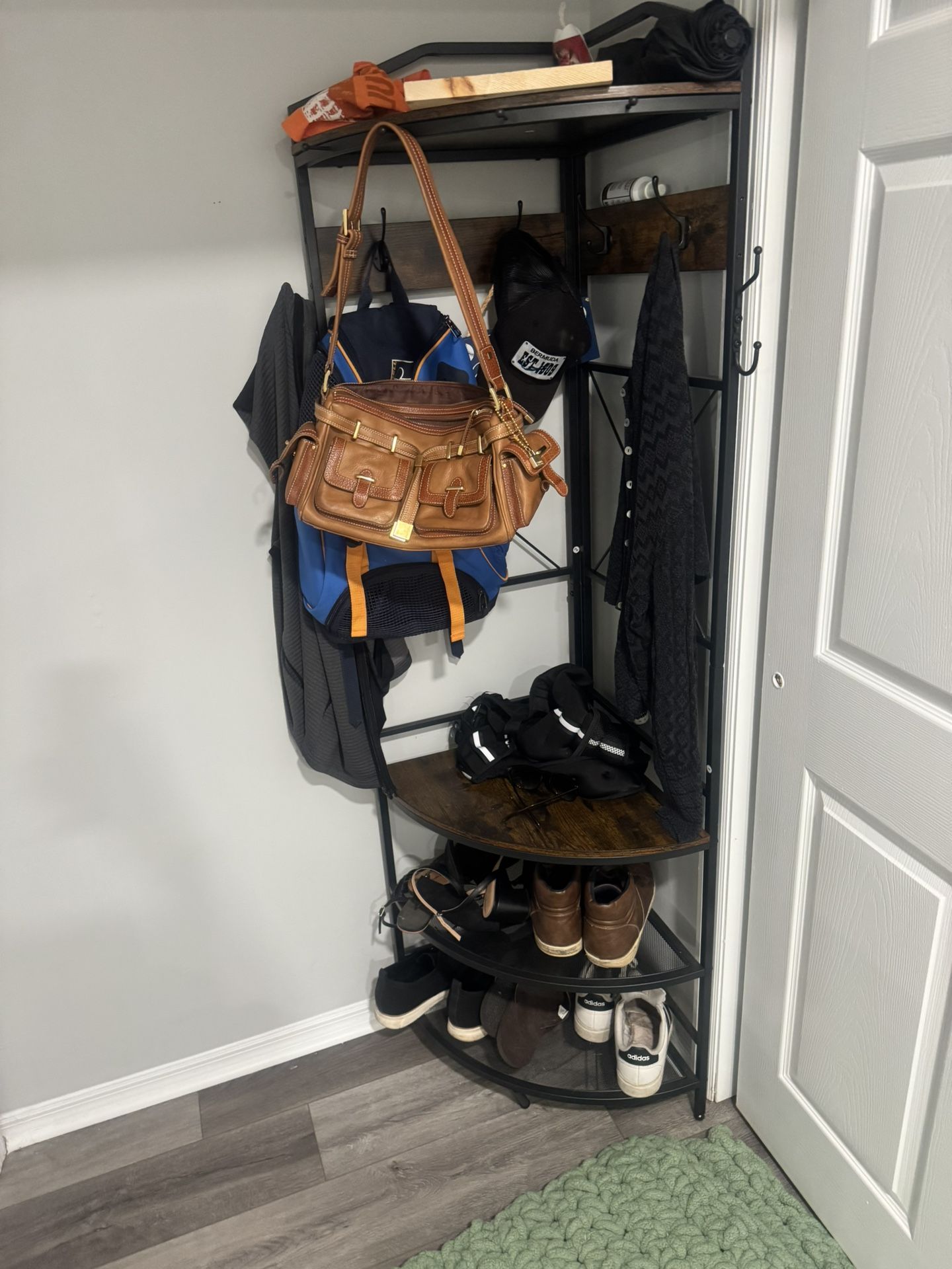 Corner Coat Rack