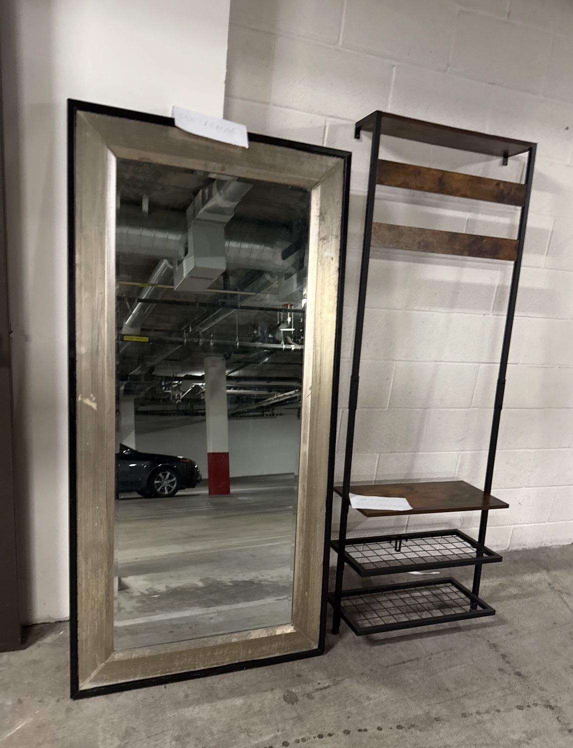 Mirror And shelf