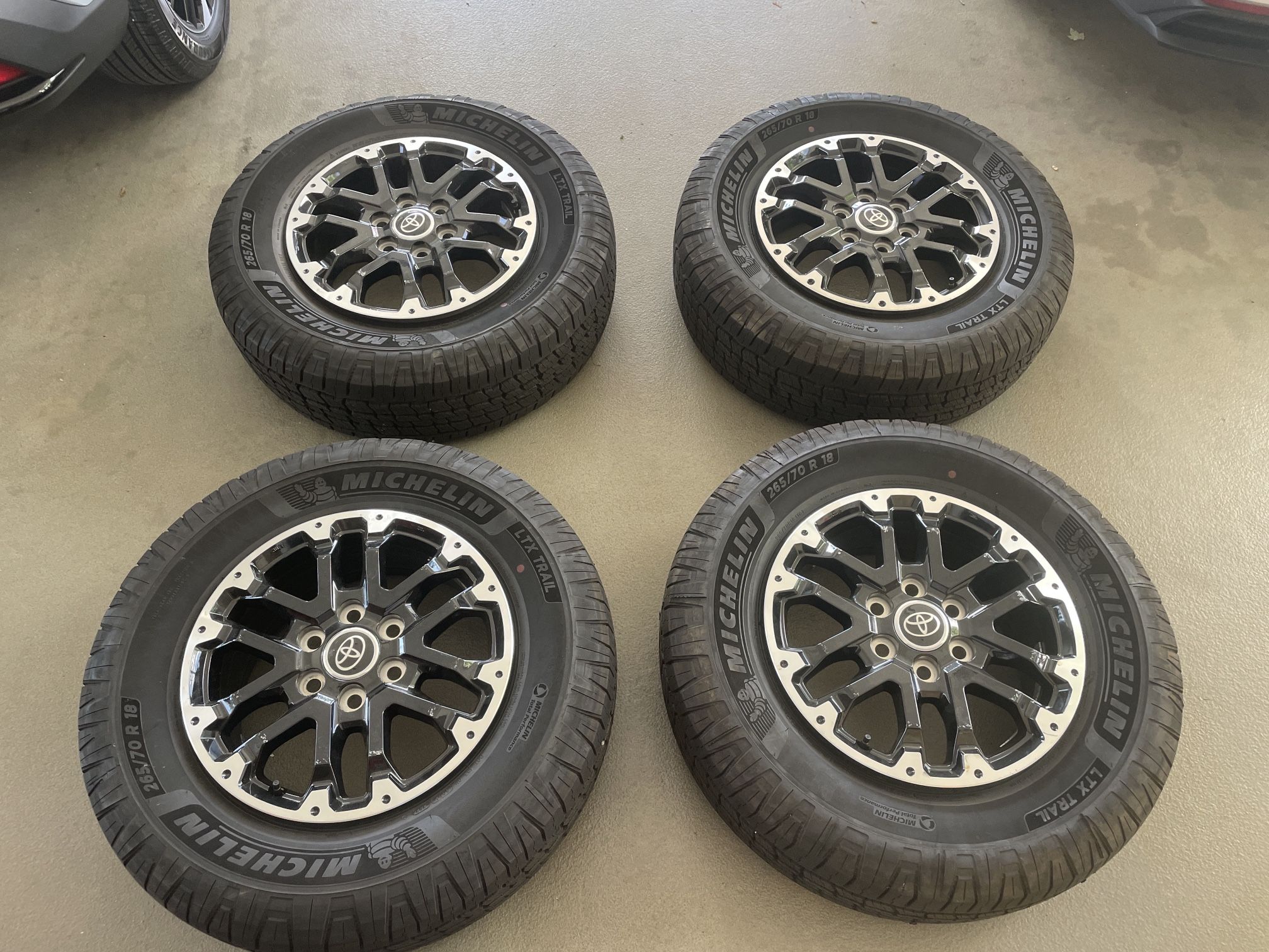 LIKE NEW Toyota Tundra Wheels and Tires-OEM Set of 4-Michelin LTX Trail 285//70/R18 $699OBO
