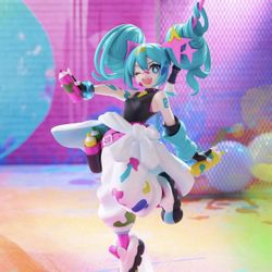 NEW IN BOX Hatsune Miku Trio-Try-iT Figure Paint Girl FuRyu Figure Doll Prize Round 1