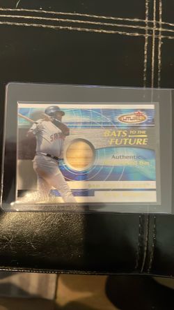2001 Fleer futures, authentic game used by trading card