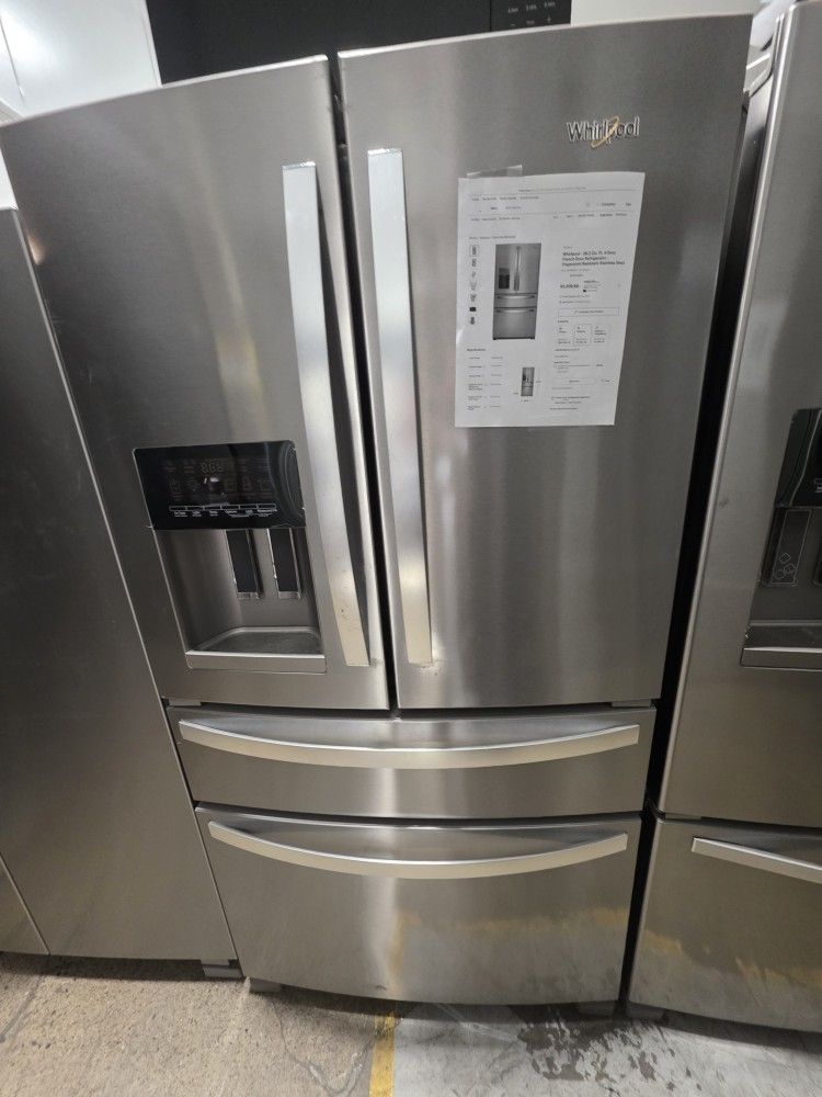 Whirlpool 4 Door Stainless Steel Refrigerator 