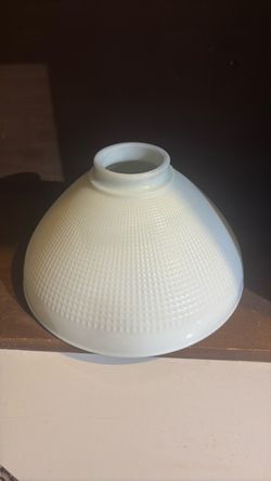 Vintage 10” Milk Glass Lamp Shade