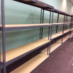 Garage Shelving 96 in W x 18 in D Industrial Warehouse Storage Rack