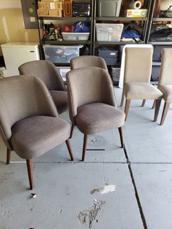 Fabric Dining Chairs $25 Each