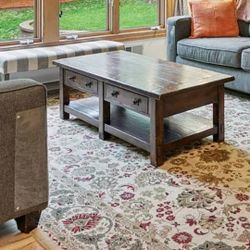 Rustic Solid Wood Coffee Table
