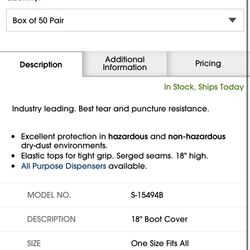 DUPONT TYVEK 400 BOOT COVERS 50 PAIR