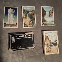 (45) Vintage Yellowstone National Park Postcards