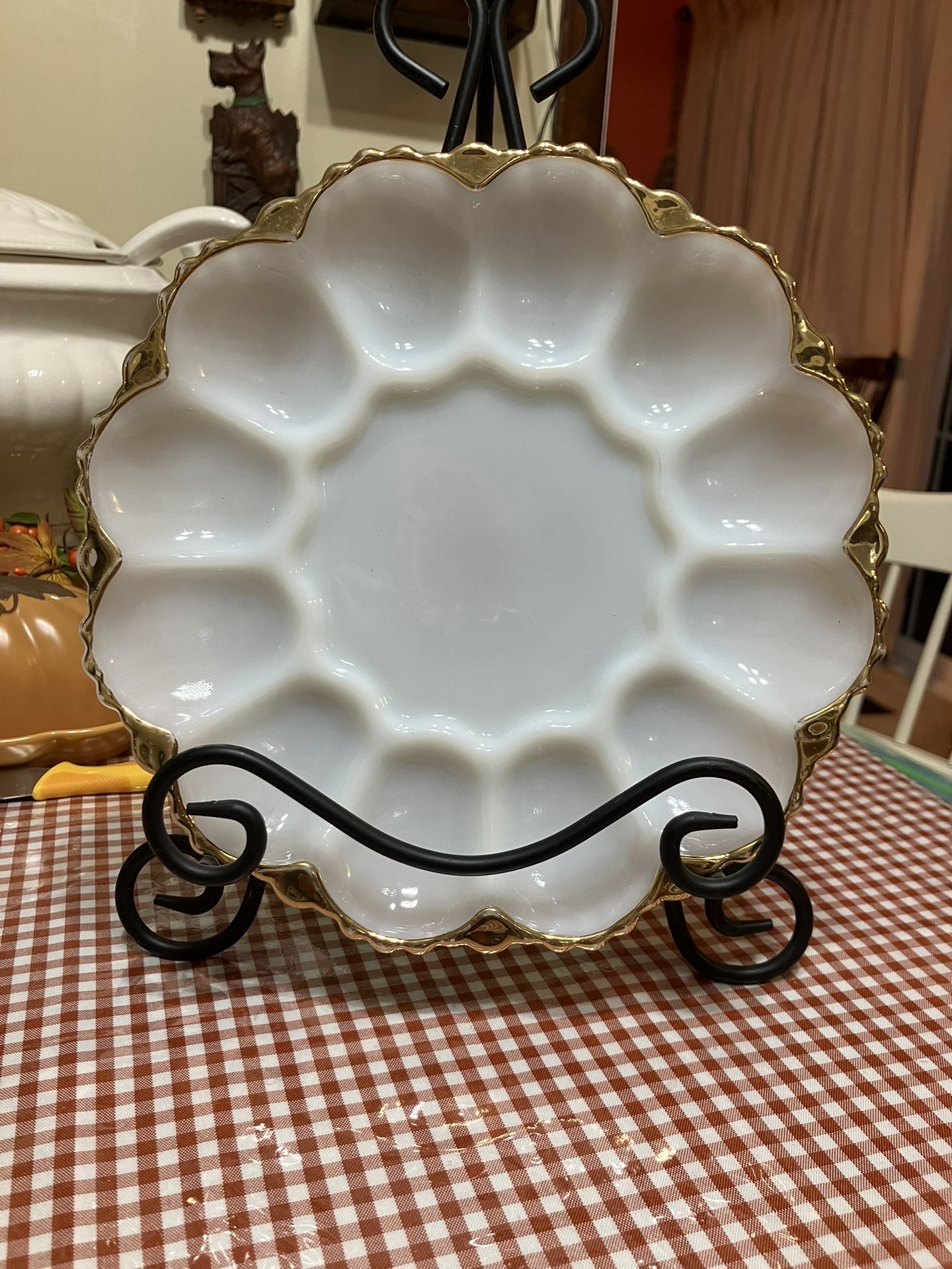 Anchor Hocking Fire King Egg Plate