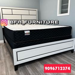 Queen beds with orthopedic mattress included