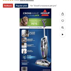 BISSELL® CrossWave® Turbo Pet Pro Multi-Surface Wet-Dry Vacuum 2328