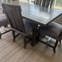 DIY Table And Chairs With Bench