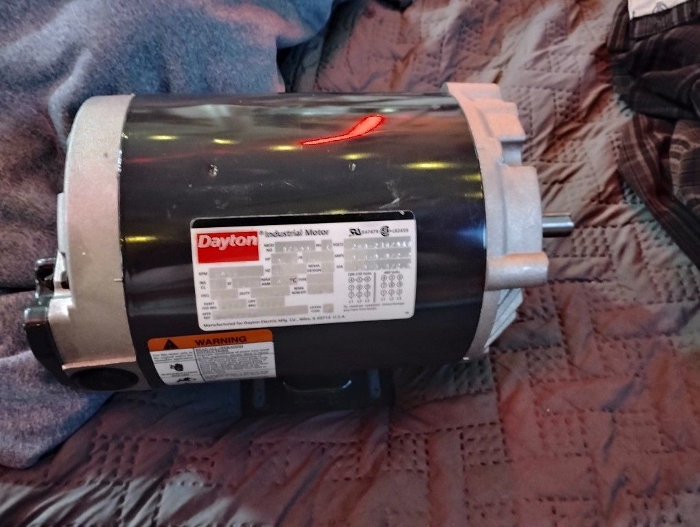 Dayton 1.5 HP motor 3 phase