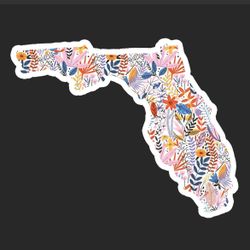 Florida Flower Floral Pattern Sticker