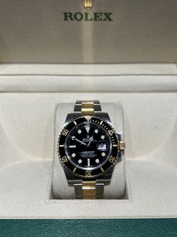 Rolex Submariner Two tone 116613LN Yellow Gold Black Ceramic Submariner With Date Mint Condition Rolex Men’s Two Tone Black 