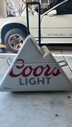 Coors Light Roller Cooler with handle and built in table